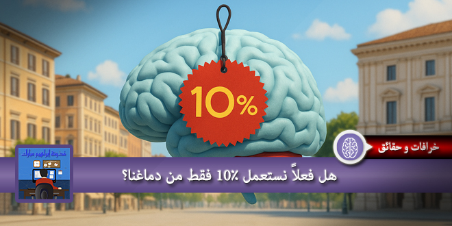 هل فعلاً نستعمل 10٪ فقط من دماغنا